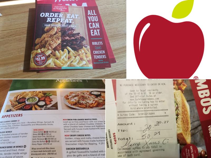 Applebee's grill + bar Menu