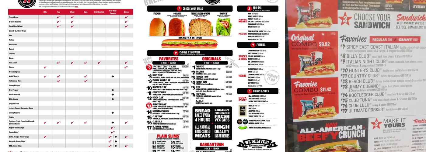 Jimmy John's Menu