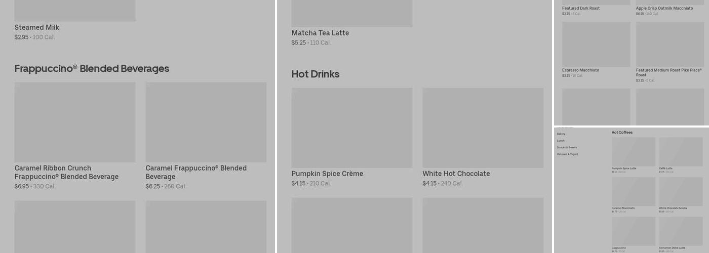 Starbucks Menu