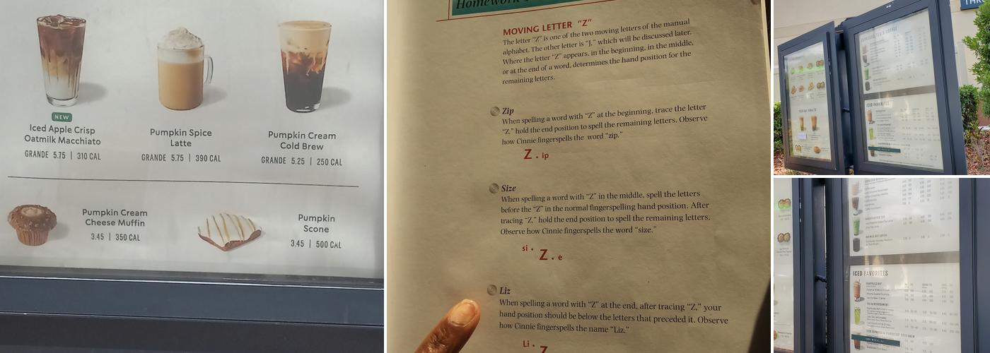 Starbucks Menu