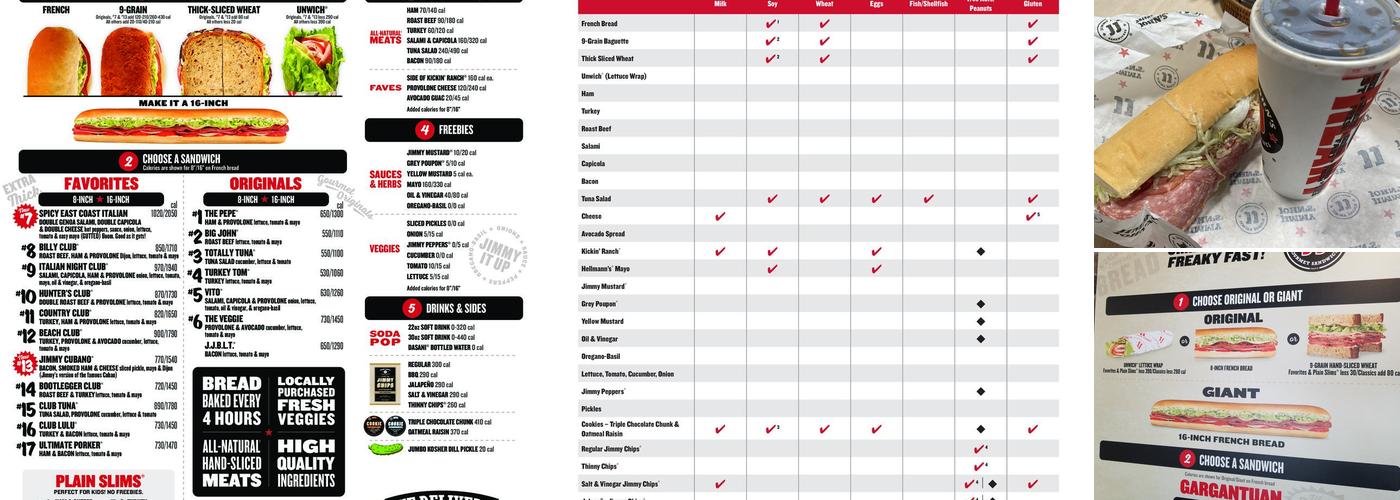Jimmy John's Menu