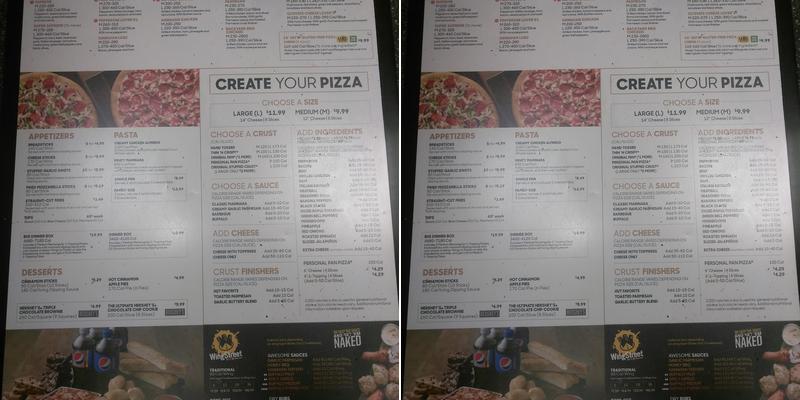 Pizza Hut Menu