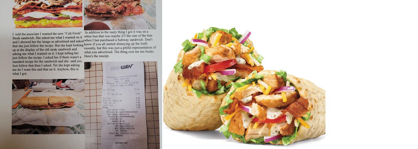 Subway Menu