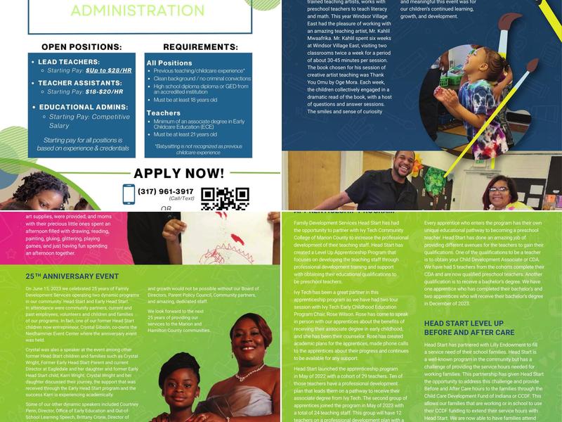 Family Development Services Inc Menu