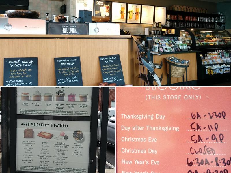 Starbucks Menu