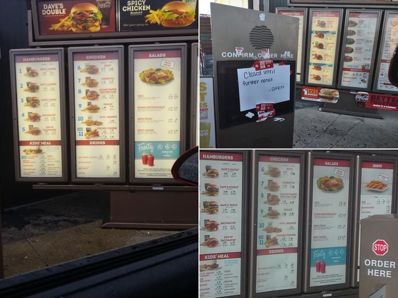 Wendy's Menu