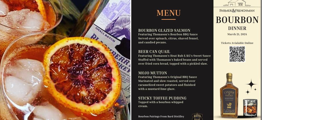 The Bard Distillery Menu