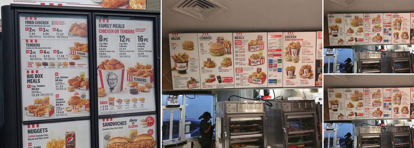 KFC Menu