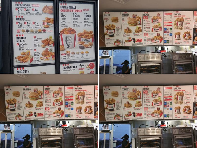 KFC Menu