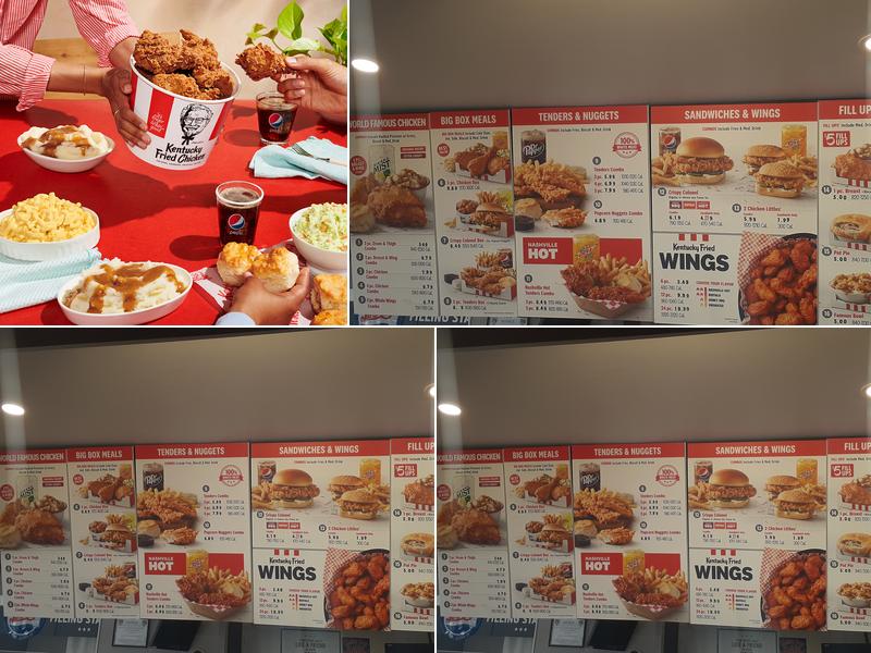 KFC Menu