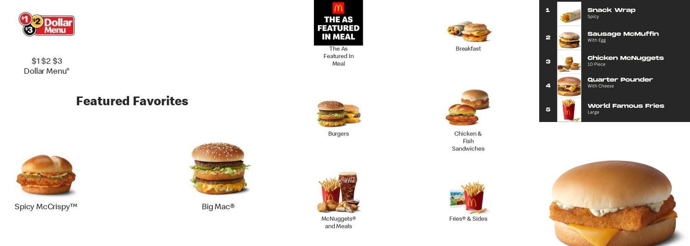McDonald's Menu