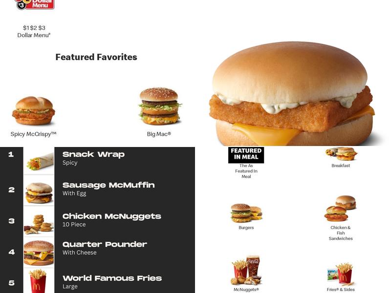 McDonald's Menu