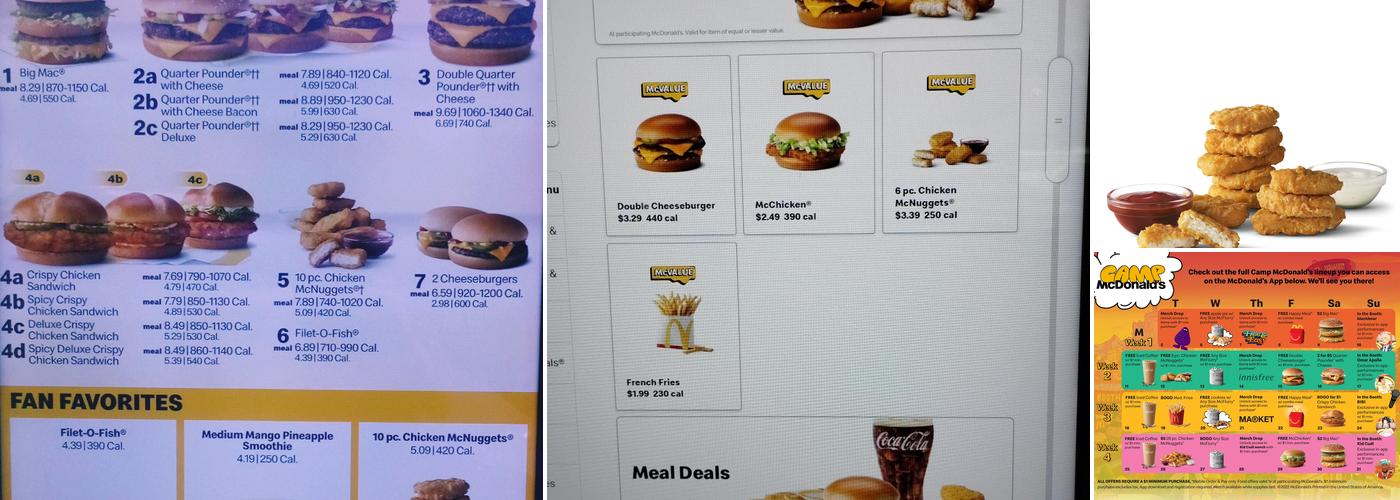 McDonald's Menu