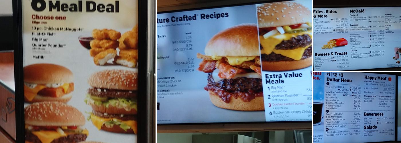 McDonald's Menu