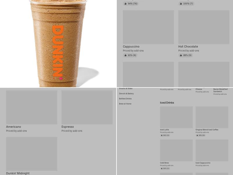 Dunkin' Menu
