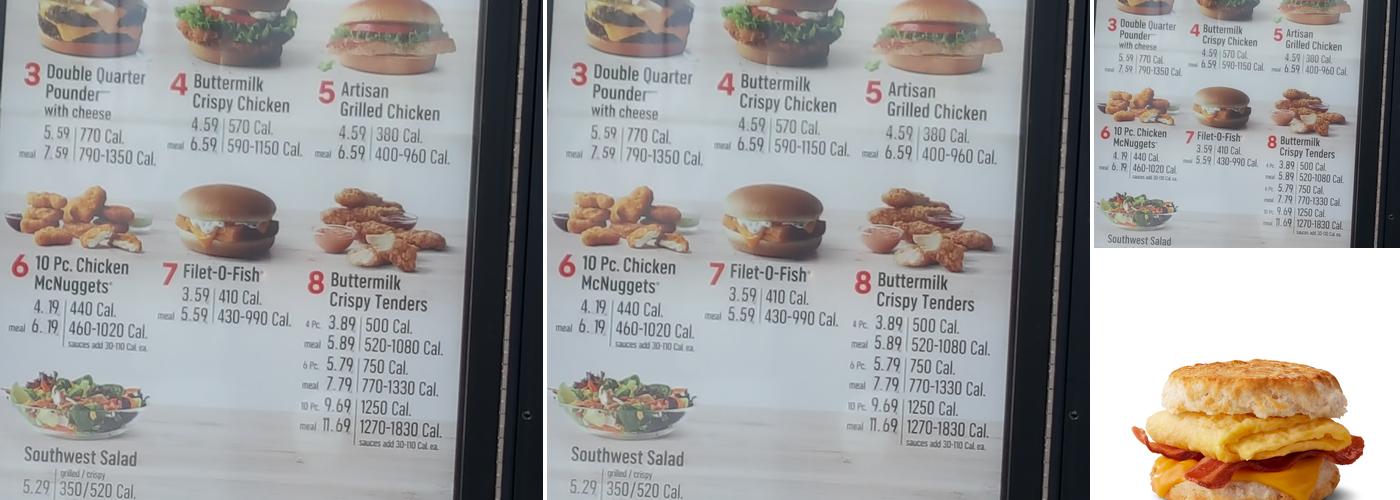 McDonald's Menu