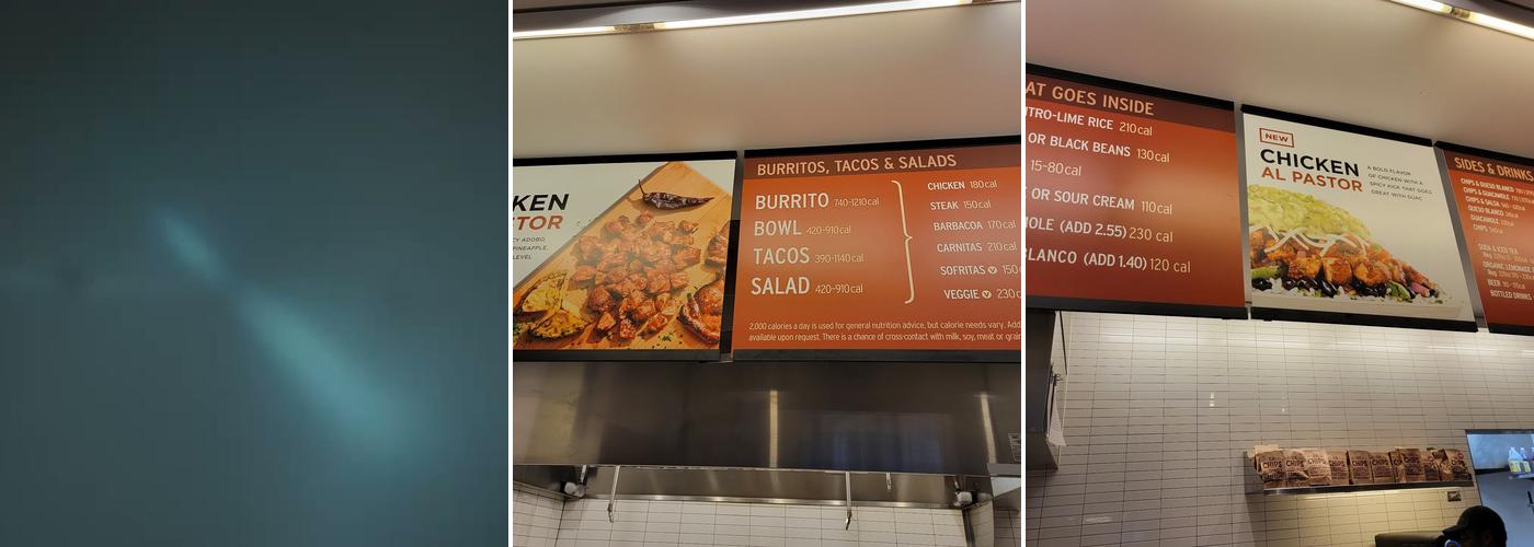 Chipotle Mexican Grill Menu