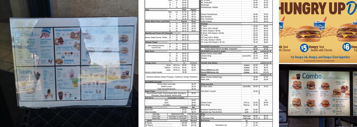Dairy Queen Grill & Chill Menu