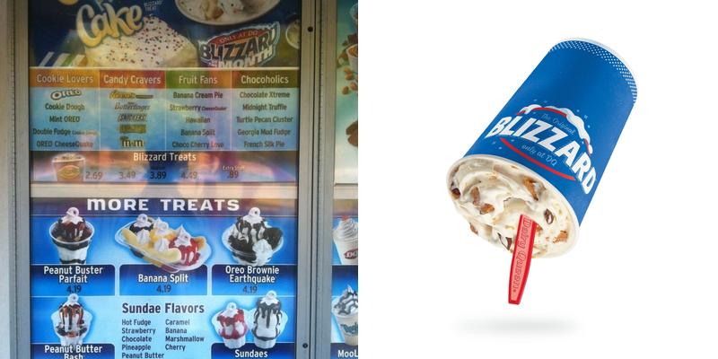 Dairy Queen (Treat) Menu