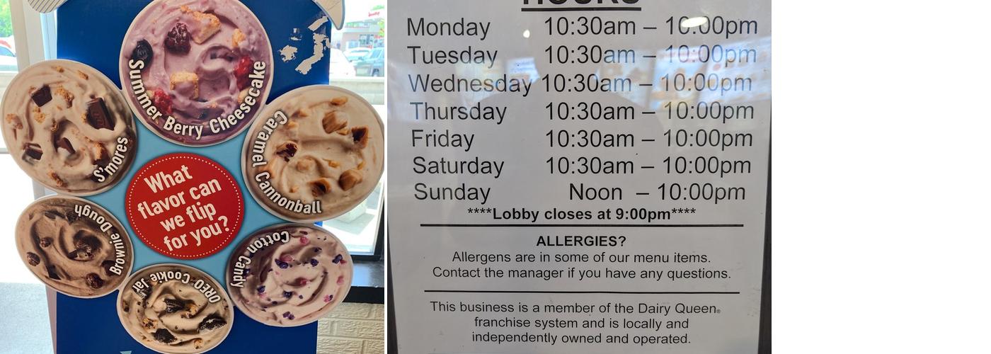 Dairy Queen Grill & Chill Menu