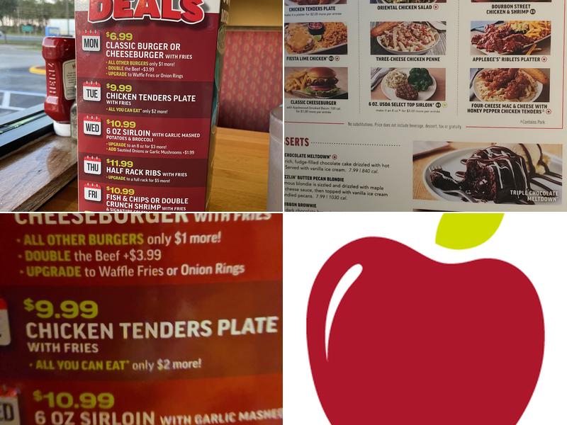 Applebee's Grill + Bar Menu