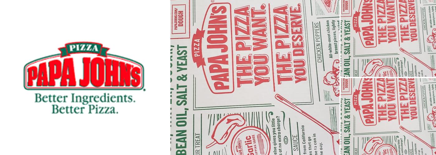 Papa Johns Pizza Menu