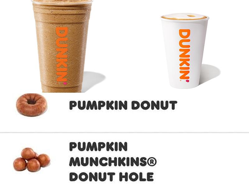Dunkin' Menu