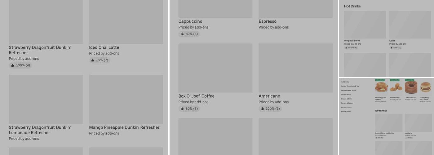 Dunkin' Menu