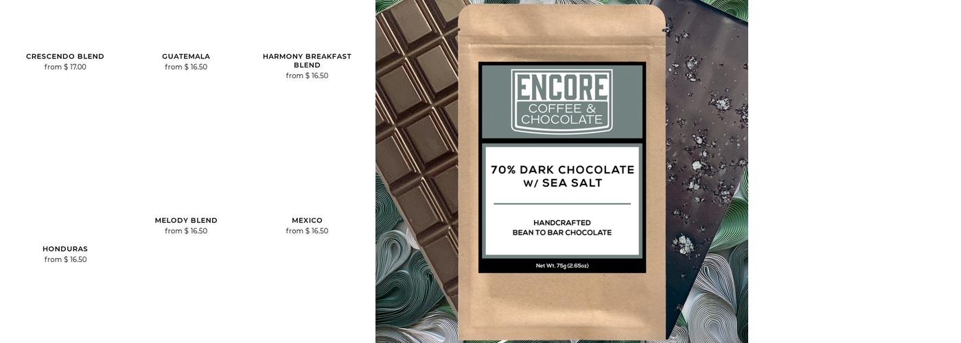 Encore Coffee Company Menu