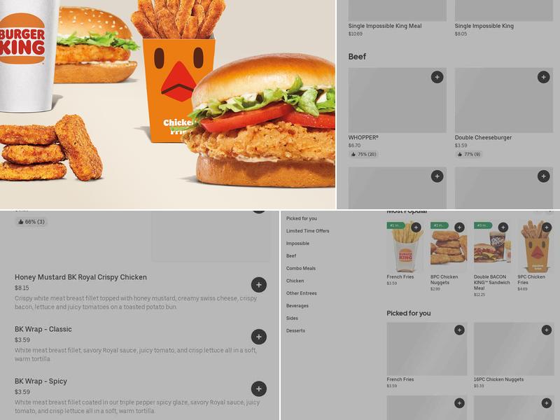 Burger King Menu