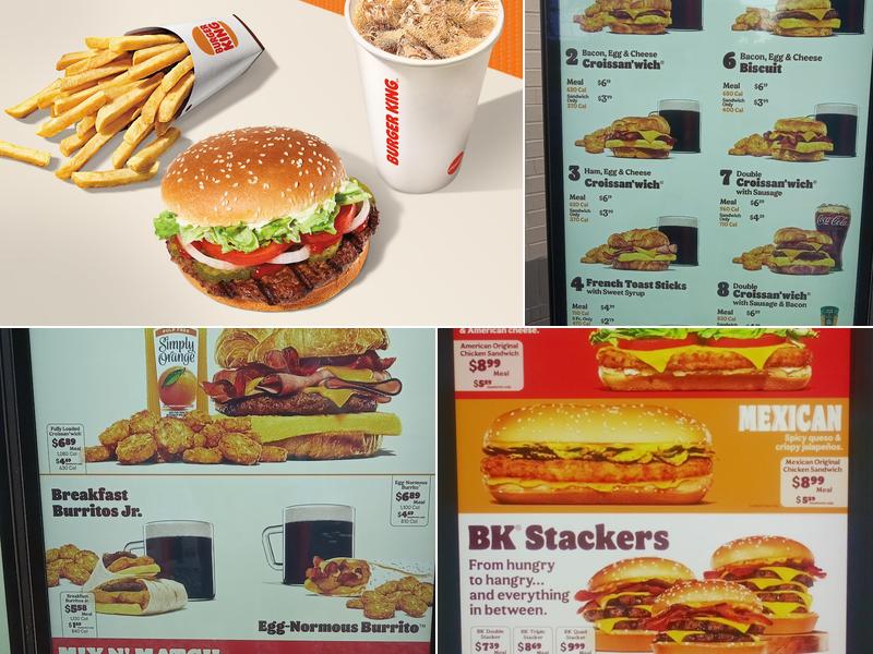 Burger King Menu