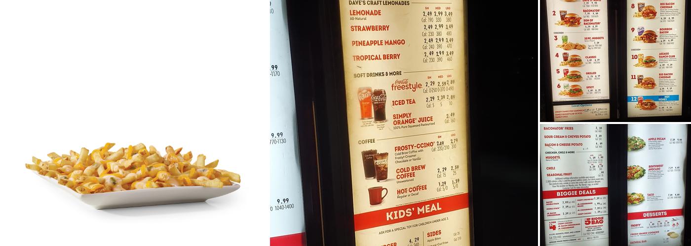Wendy's Menu