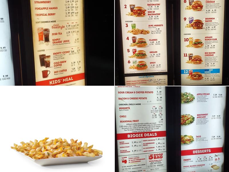 Wendy's Menu