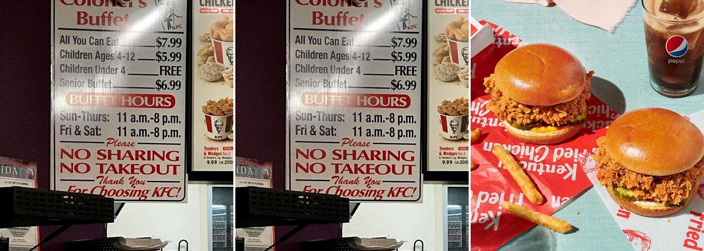 KFC Menu