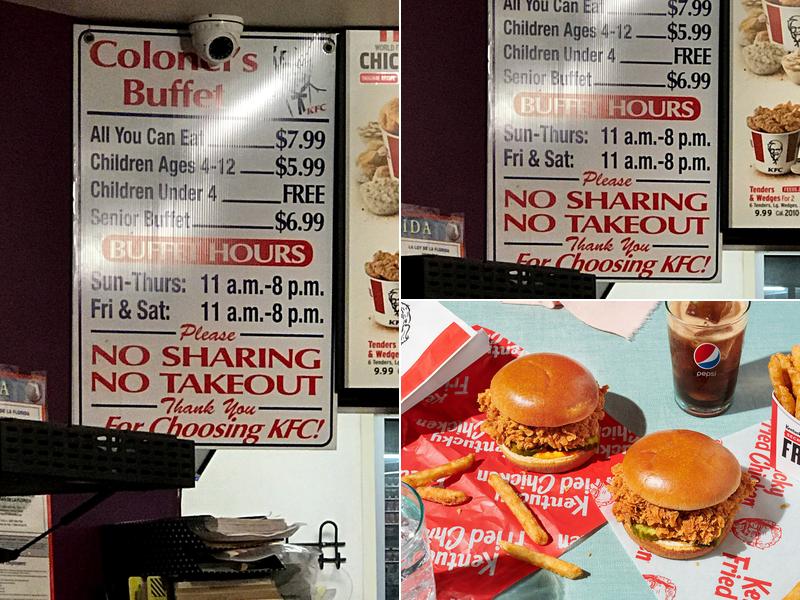 KFC Menu