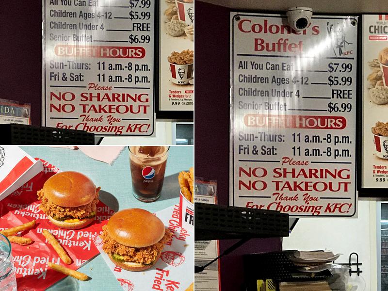 KFC Menu