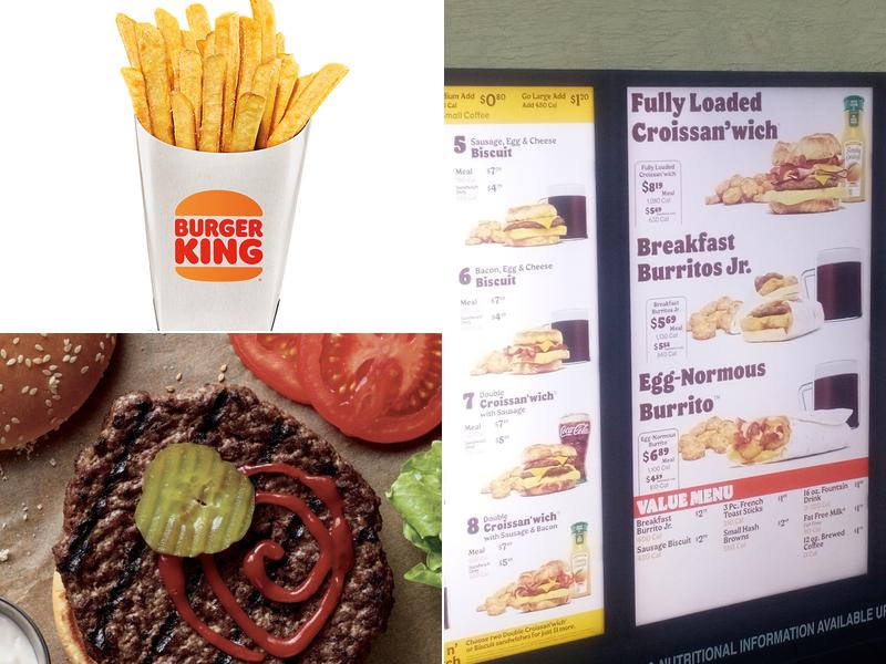 Burger King Menu