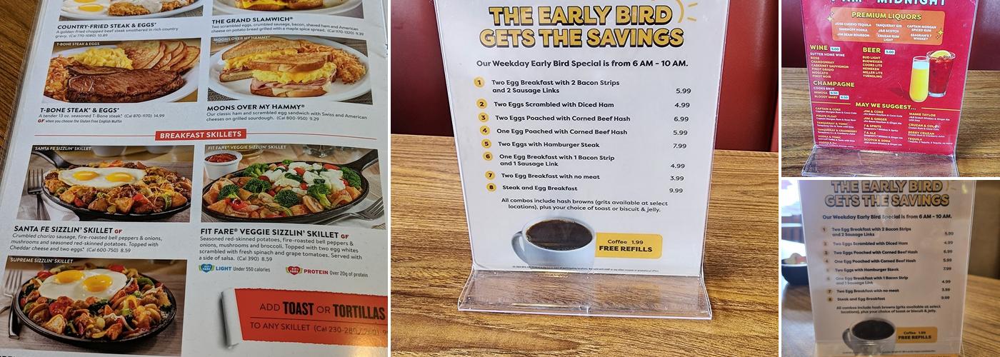 Denny's Menu