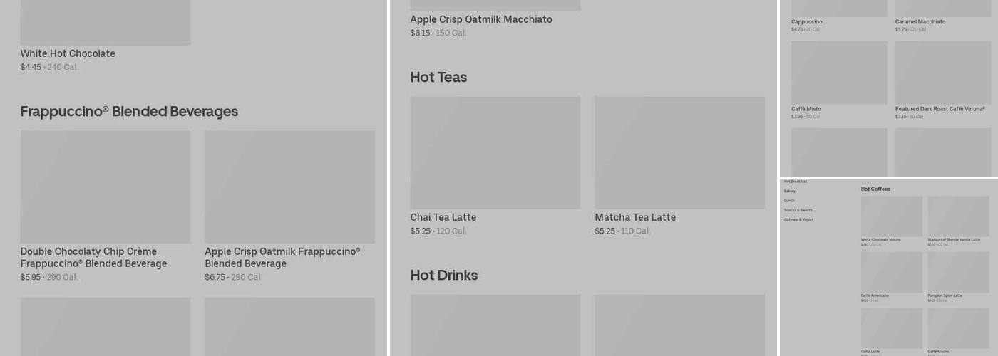 Starbucks Menu