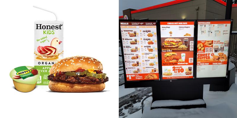 Burger King Menu