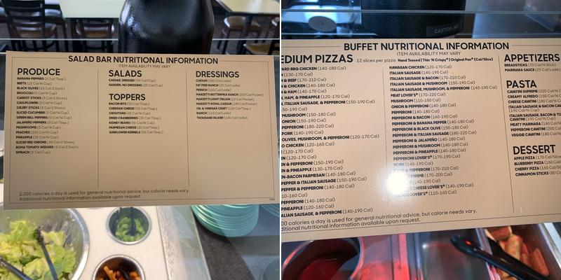Pizza Hut Menu