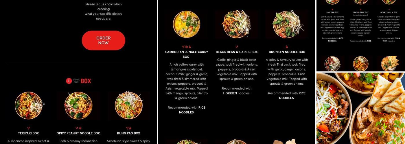 Noodlebox Menu