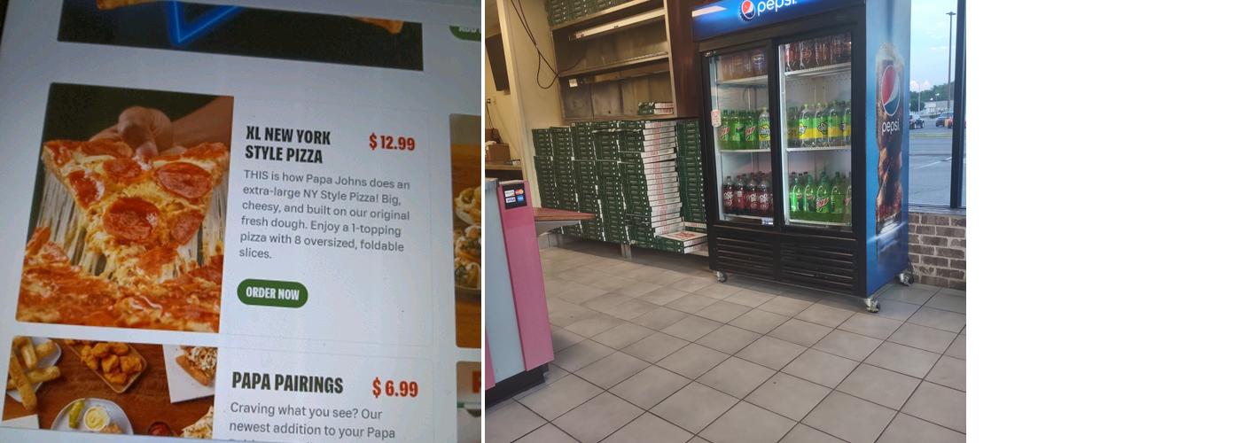 Papa Johns Pizza Menu