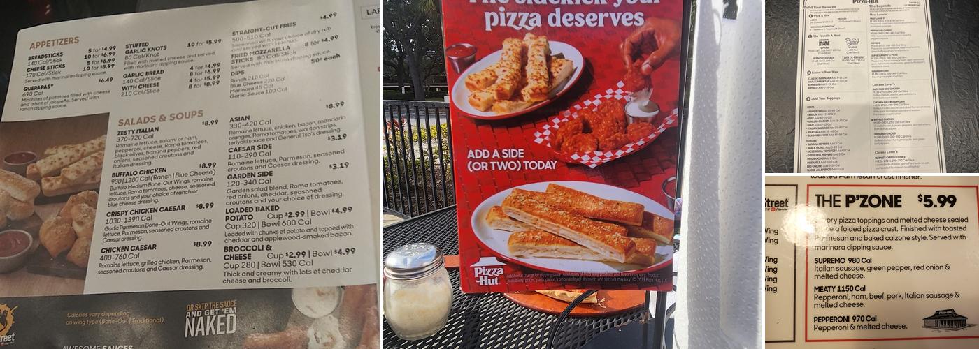 Pizza Hut Menu