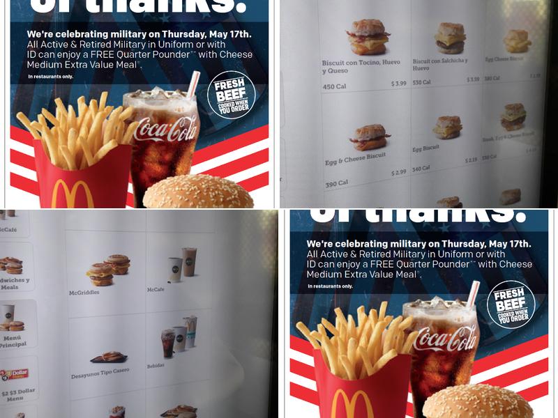 McDonald's Menu