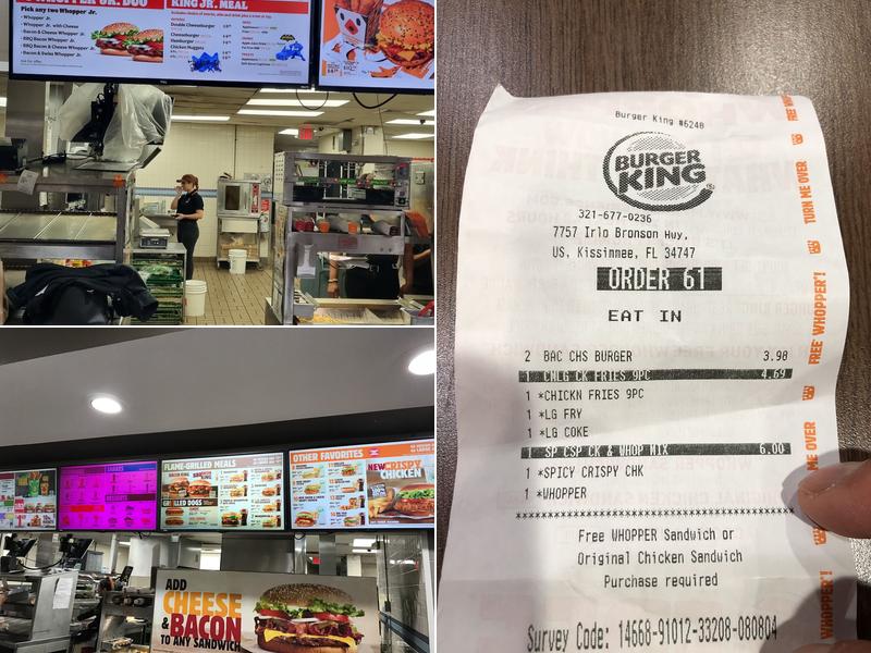 Burger King Menu