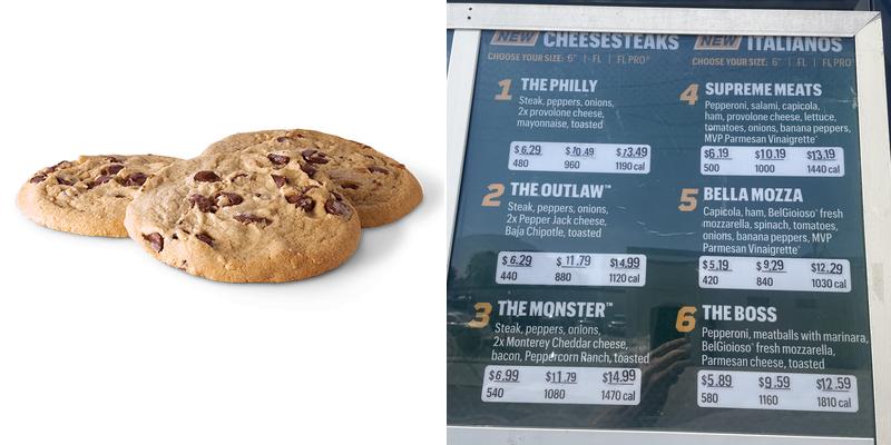 Subway Menu