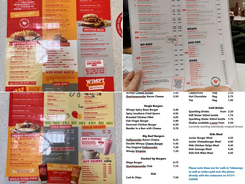 Wimpy Menu