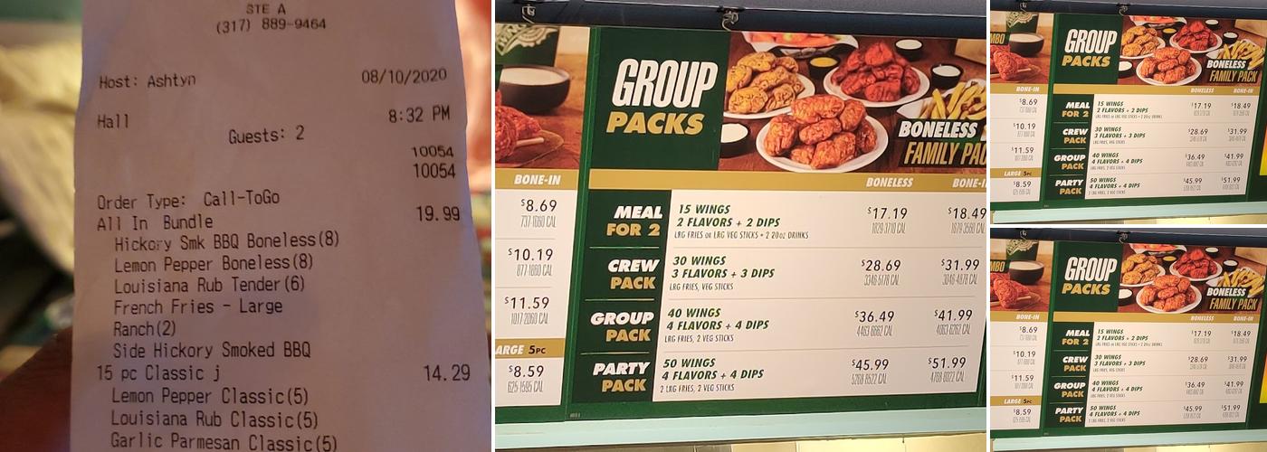 Wingstop Menu
