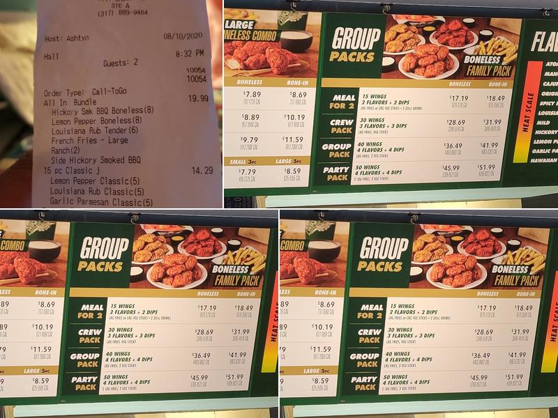 Wingstop Menu